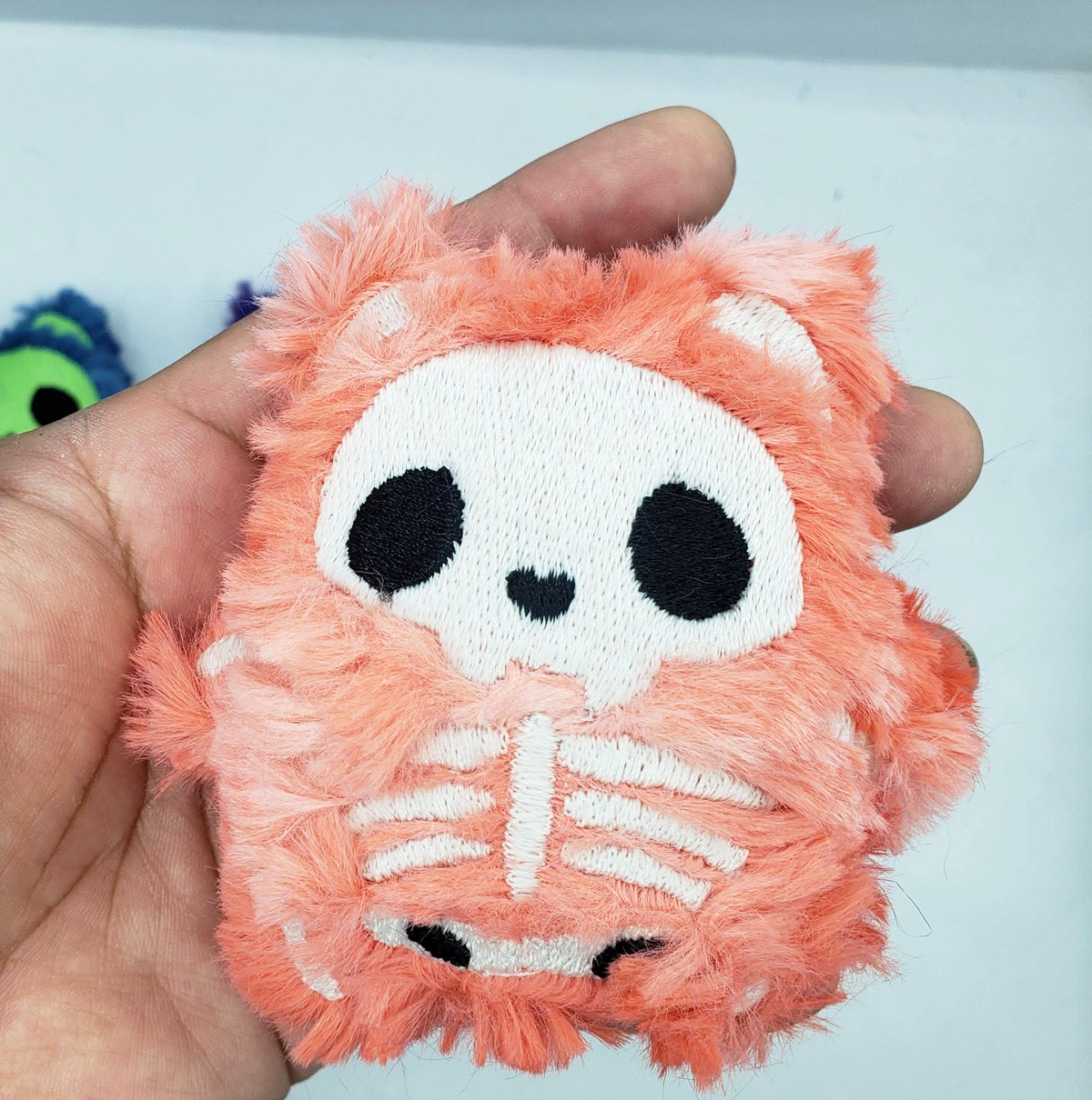 Orange Skelecat Plush - Glow In The Dark