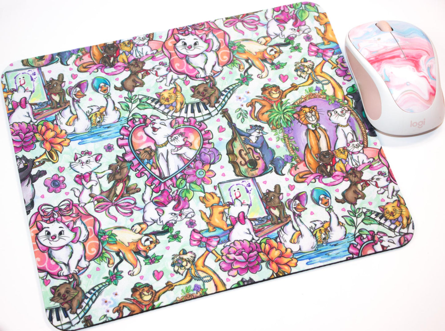 Marie- Mouse Pad (Light Blue)