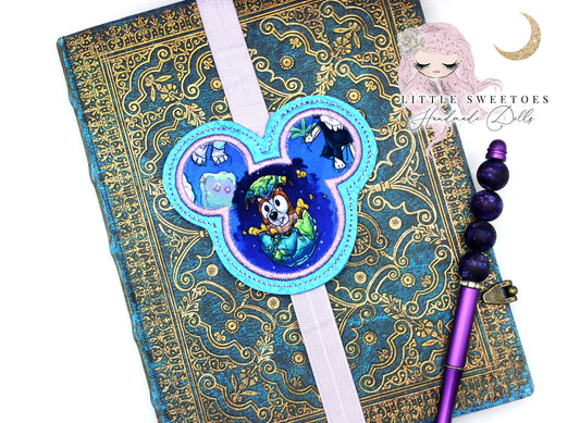 Blue Puppy Bookmark/  Planner Band - Mouse Ears