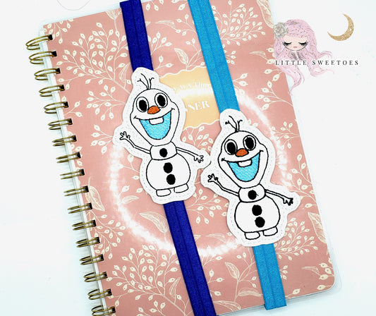 Snowman Bookmark/  Planner Band - Mouse Ears