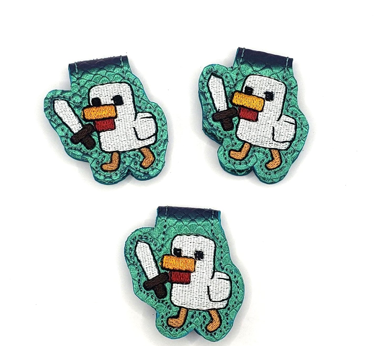 Minecraft Duck  Magnetic Bookmark- Shifting color vinyl