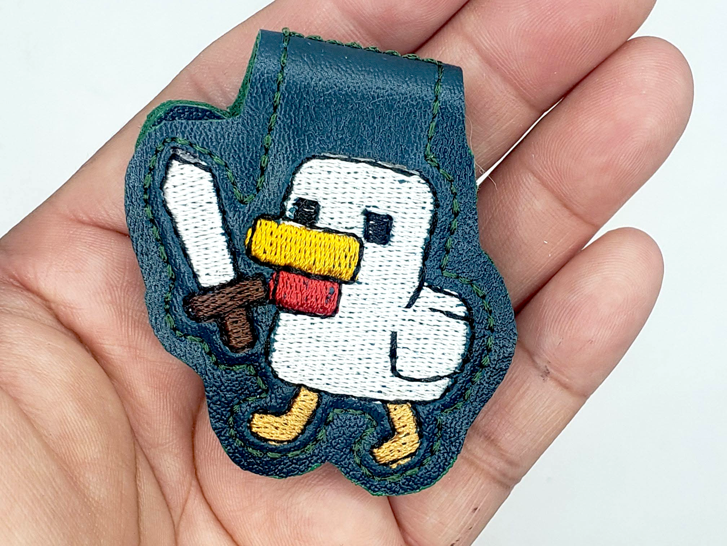 Minecraft Duck  Magnetic Bookmark- Dark Green