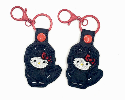 Hello Kitty <3 Godzilla Keychain