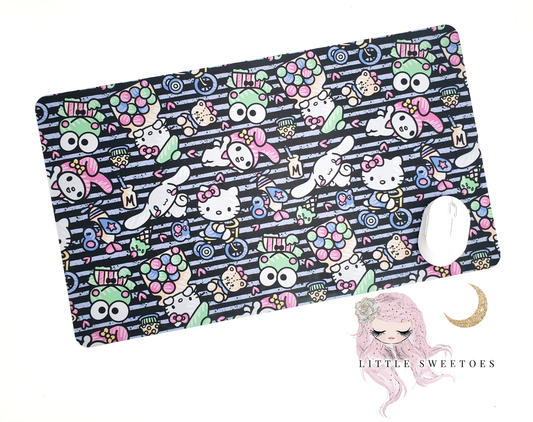 HK Blue Stripes -  Large Desk MousePad