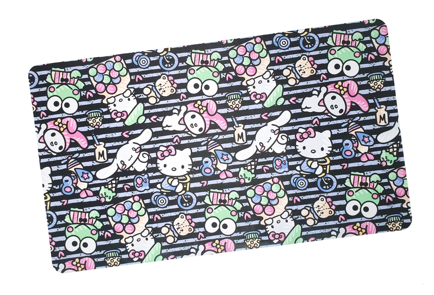 HK Blue Stripes -  Large Desk MousePad